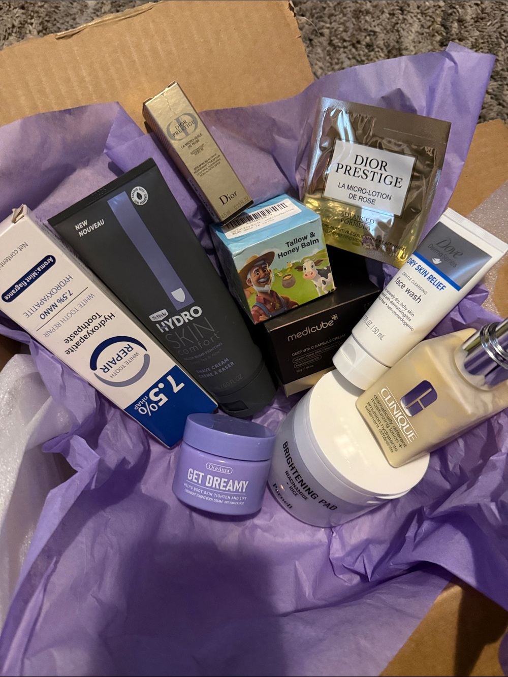 Assorted skin care. All new
